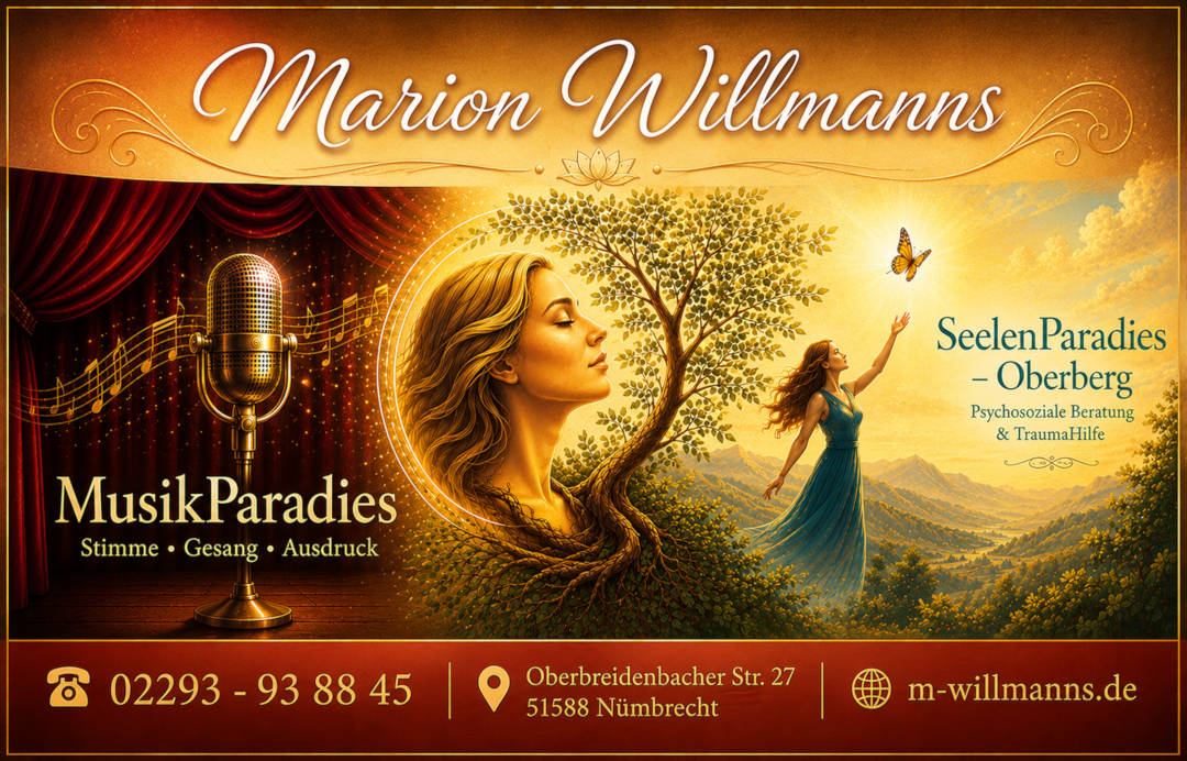 Marion Willmanns - MusikParadies und SeelenParadies Oberberg